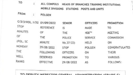 8 senior Police officers promoted, Chalera and Mkandawire to serve as DIGs