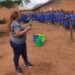 Rotary Club of Lilongwe court  primary school leaners on tree planting culture