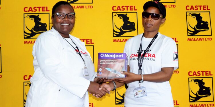 Castel Malawi donates K20 million worth items towards Cholera fight