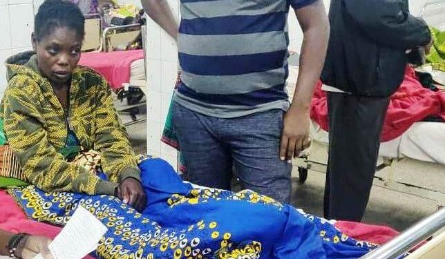 Chrissy Govati on her hospital bed at Kapiri Mission Hospital