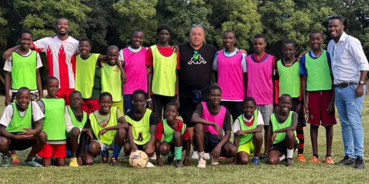Italian Soccer scout jets in