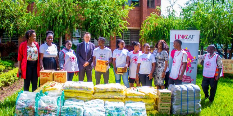 Unicaf University donates relief items to Cyclone Freddy survivors in Malawi