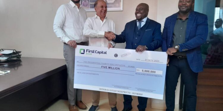 Sealand Investments Ltd donates K5m to Presidential Charity Golf initiative 
