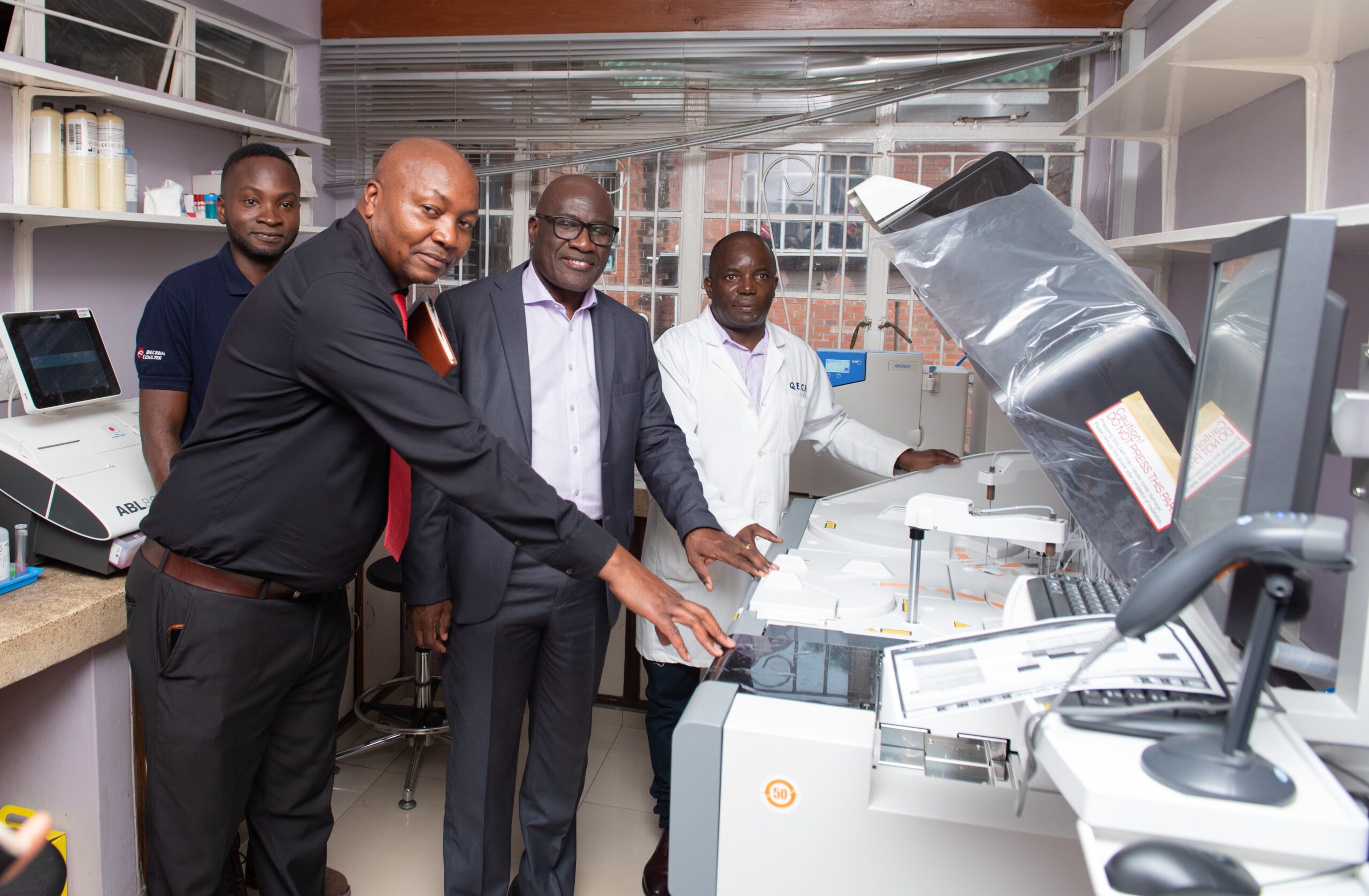 NBM fulfils promise: hands over chemistry analyzer to QECH