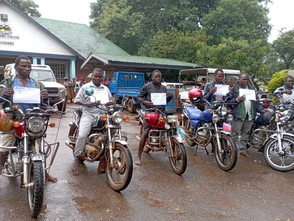 7 arrested for breaking and theft, 12 motorcycles recovered in Lilongwe