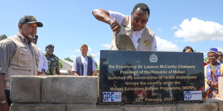 Chakwera launches classroom blocks construction project