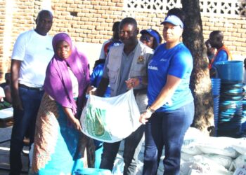 NBM Plc ladies donate to Dwangwa flood victims