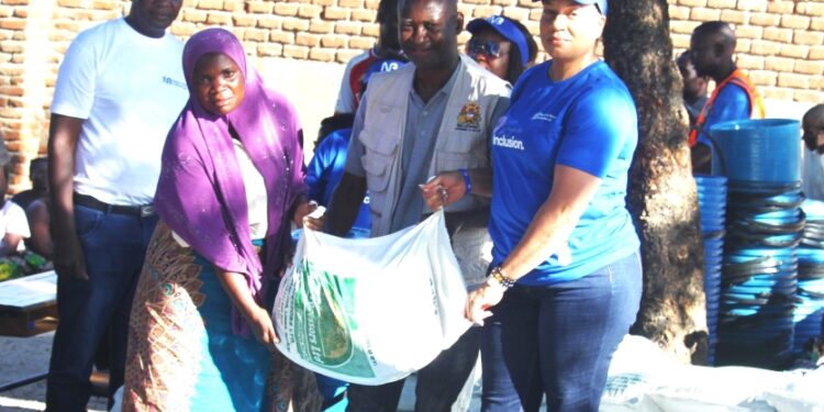 NBM Plc ladies donate to Dwangwa flood victims