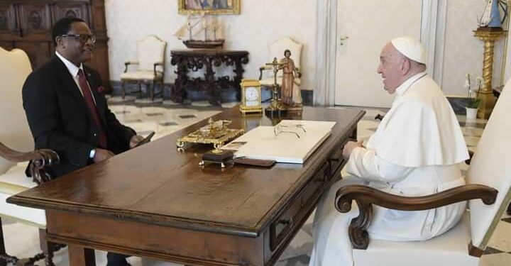 Chakwera, Pope discuss Chilima’s death