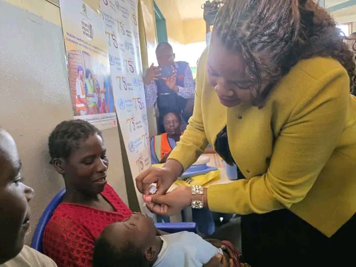 Health minister Baloyi leads national polio vaccination drive